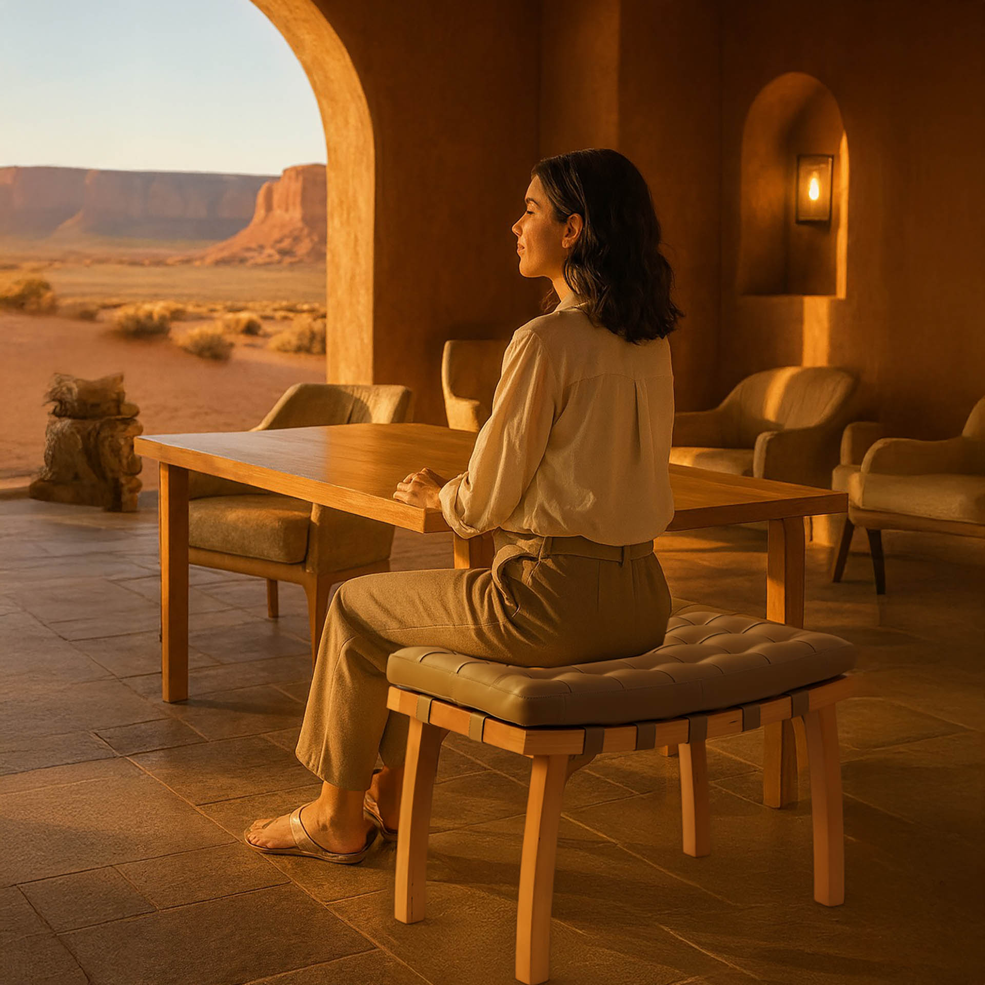 Banqueta Nórdica Capitone - Imagen 2