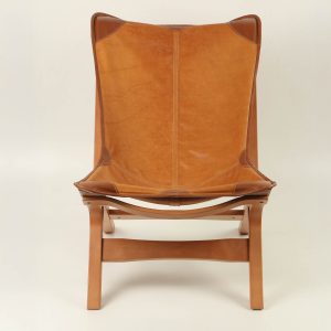 Alternative view of Sillón Loft (madera miel /cuero honey)