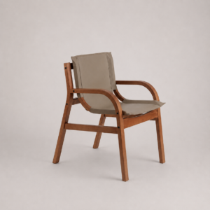 Sitial Domo miel ulmo - cuero beige
